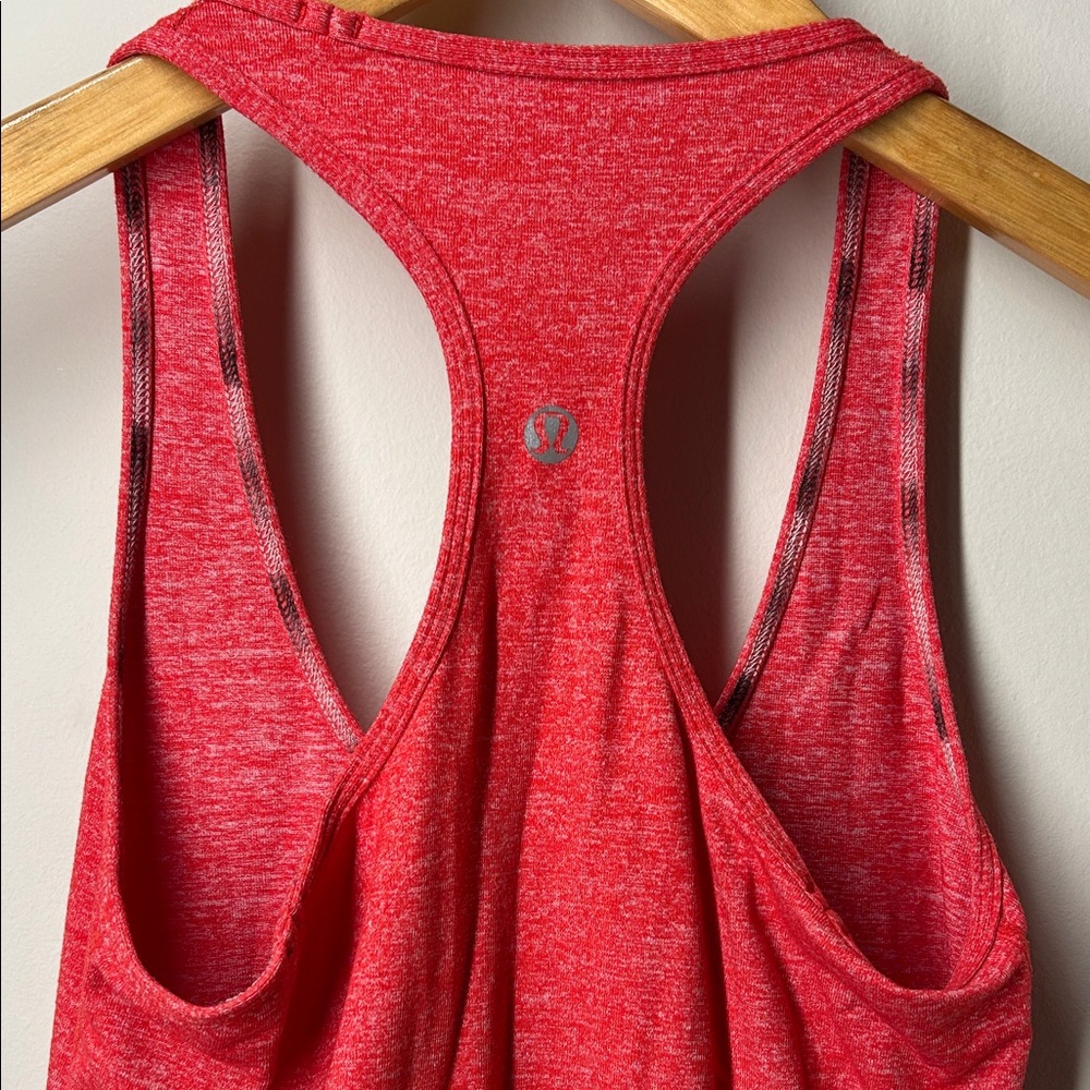 lululemon Racerback tank top Heathered Red